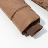 Women Winter Belted Hooded Padded Coat