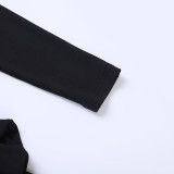 Women Cut Out Backless Formal Party Black Dress