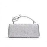 Tulip Handbag, Sparkly Rhinestone Shoulder Crossbody Evening Bag