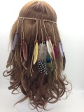 Colorful Indian Hippie Peacock Feather Headbands