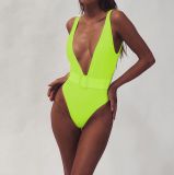 2019 deep V-neck beach hot bikini
