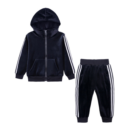 Cool Boy's Hoodies Velet Two Pieces Set