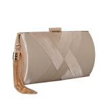 Tassel Chain Dinner Bag Silk Woven Banquet Women Handbag