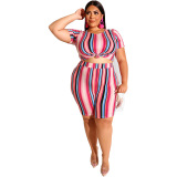 Plus Size Leisure Two Pieces Dress