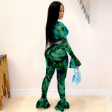Women Printed Sexy Two pieces Outfit