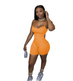 New Solid Color Women Summer Jumpsuit