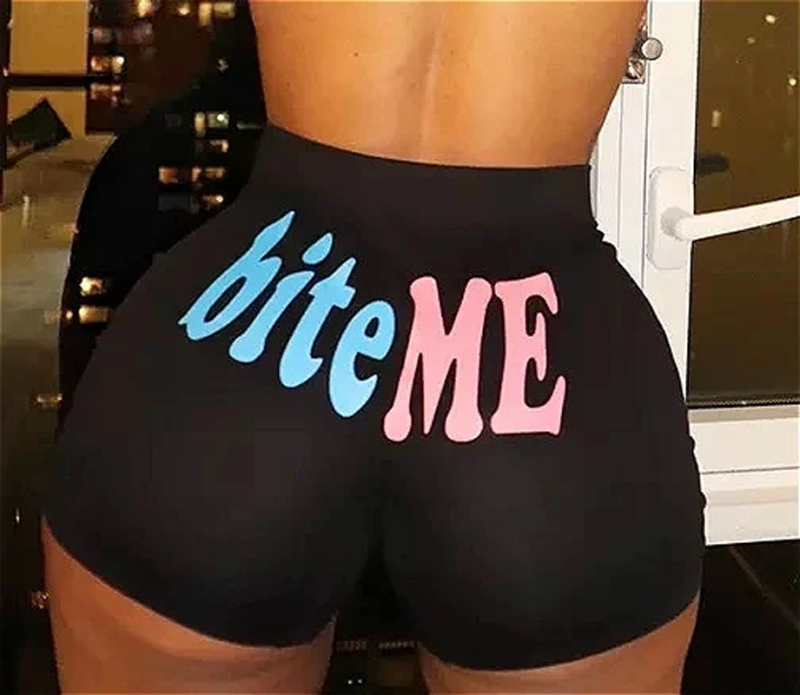 Women's sexy Printed Yoga Short Pants