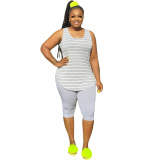 Plus Size Comfort Two Piece Causal Suit