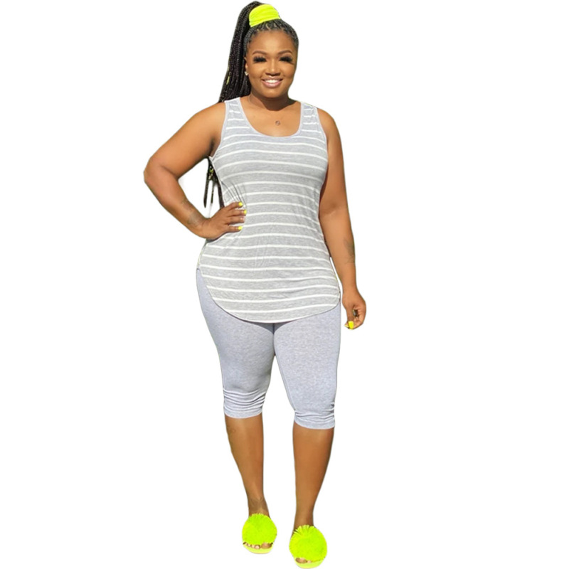 Plus Size Comfort Two Piece Causal Suit