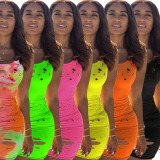 Burn Out Sleeveless Dress