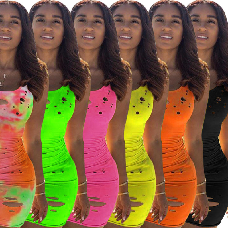Burn Out Sleeveless Dress