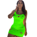 Burn Out Sleeveless Dress