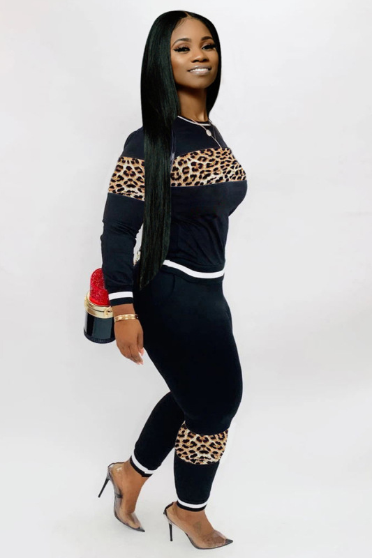 Threaded Stitching Fashionable Casual Two Piece Set