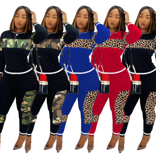 Threaded Stitching Fashionable Casual Two Piece Set