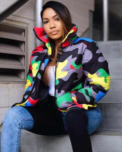 Printing Dyeing Bread Dress Down Cotton Dress Cotton-Padded Jacket