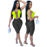 Hollow Out Sexy Short Two Piece Set