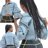 Sexy Fashion Short Jean Jacket