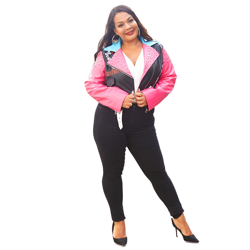 New Fashion Print Zipper  Jacket