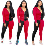 New Print Long Sleeve Two Piece Set