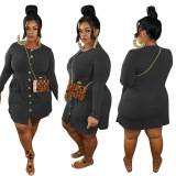 Long Sleeve Cardigan Fashion Dress