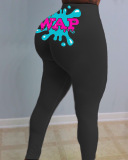 Slim Letter Printed Leggings