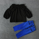 Off Shoulder Girl Two Piece Set