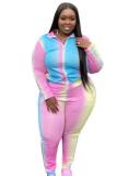 Plus Size Women Causal Sporty Leisure Set