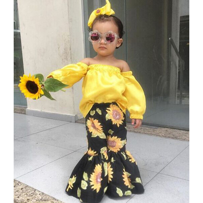 Off Shoulder Girl Beautiful Two Piece Set