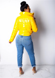 PU Women Fashion Short Winter Jacket Coat