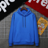 Pure Color Plus Velvet Casual Sports Hooded Sweater