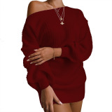 Puff Sleeve Women Knitted Top