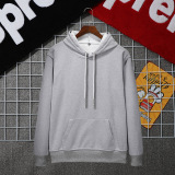 Pure Color Plus Velvet Casual Sports Hooded Sweater