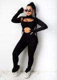 Solid Color Strappy Two Piece Set