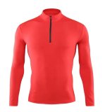 Zipper Stand-up Collar Sporty Men's T-Shirt