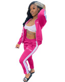 Sporty Long Sleeve Two Piece Outfits