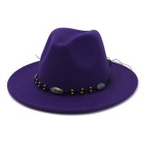 New Arrivel Grass Green Woolen Felt Fedora Hat Wide Brim Women Men Vintage Church Party Jazz Panama Hat