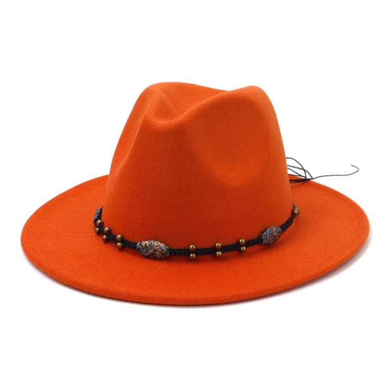 New Arrivel Grass Green Woolen Felt Fedora Hat Wide Brim Women Men Vintage Church Party Jazz Panama Hat