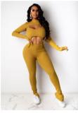 Solid Color Strappy Two Piece Set