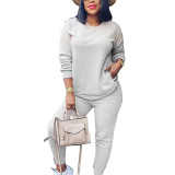 Solid Color Street Style Two Piece Set