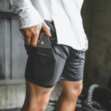 NEW Men's Running Shorts Mens 2 in 1 Sports Shorts Male double-deck Quick Drying Sports men Shorts Jogging Gym Shorts men