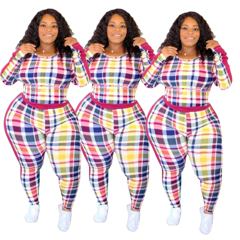 Long -Sleeve Casual Print Jumpsuit