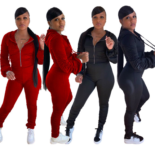 Fashion Two Pieces Set Casual Women Sport Suit