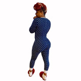 Christmas Cute Dots Jumpsuits Sleep Wear