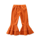 Fashion Kids Girls Double Flared Pants