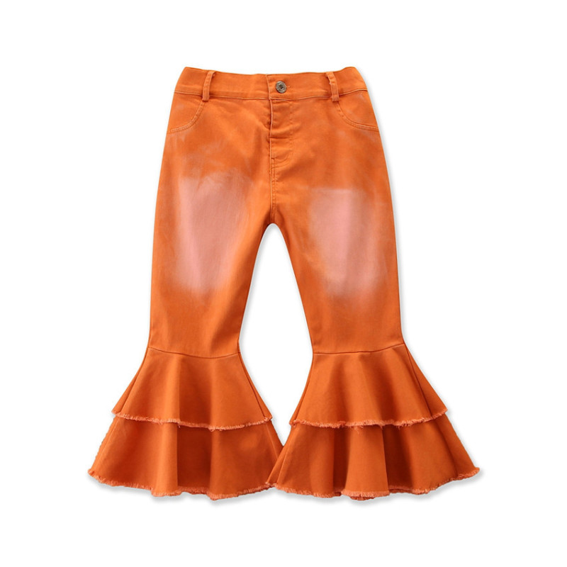 Fashion Kids Girls Double Flared Pants