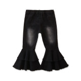 Fashion Kids Girls Double Flared Pants