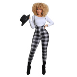 Print Long Sleeve Slim Two Piece Set