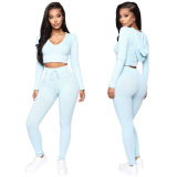 Solid Color Sporty Wholesale Two Piece Set