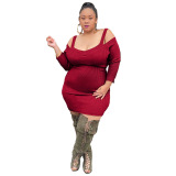Solid Color Hammock One Piece Dress