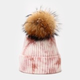 New Ladies Winter Tie Dye Knitted Hat
